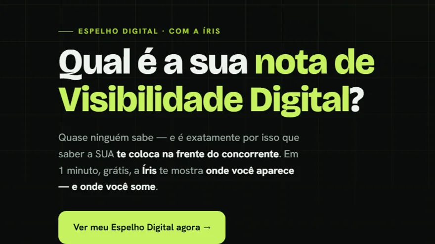 Espelho Digital: qual é a sua nota de Visibilidade Digital?