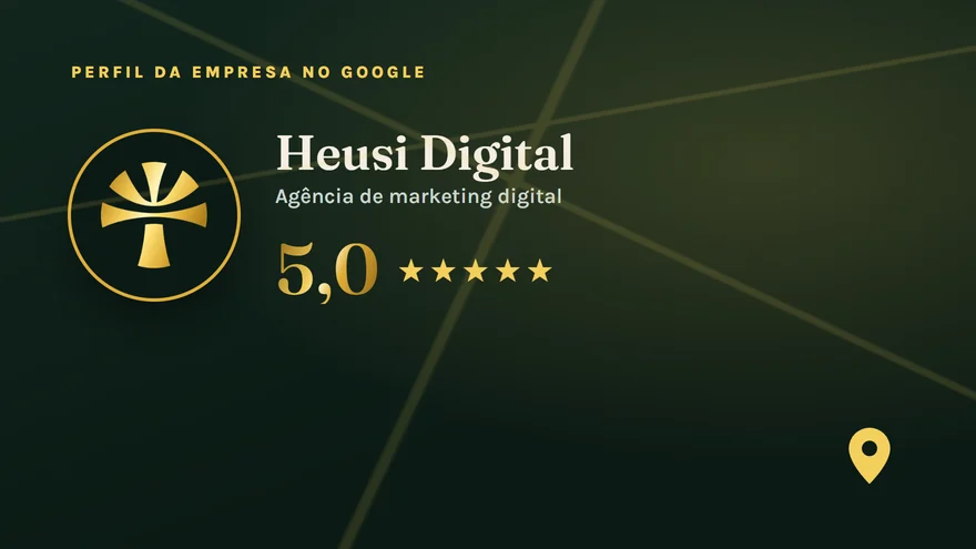 O Perfil da Heusi Digital no Google, nota 5,0